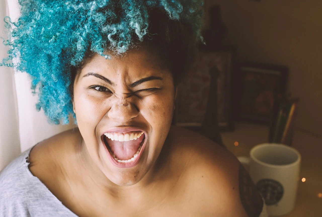 Young woman looking energized without caffeine