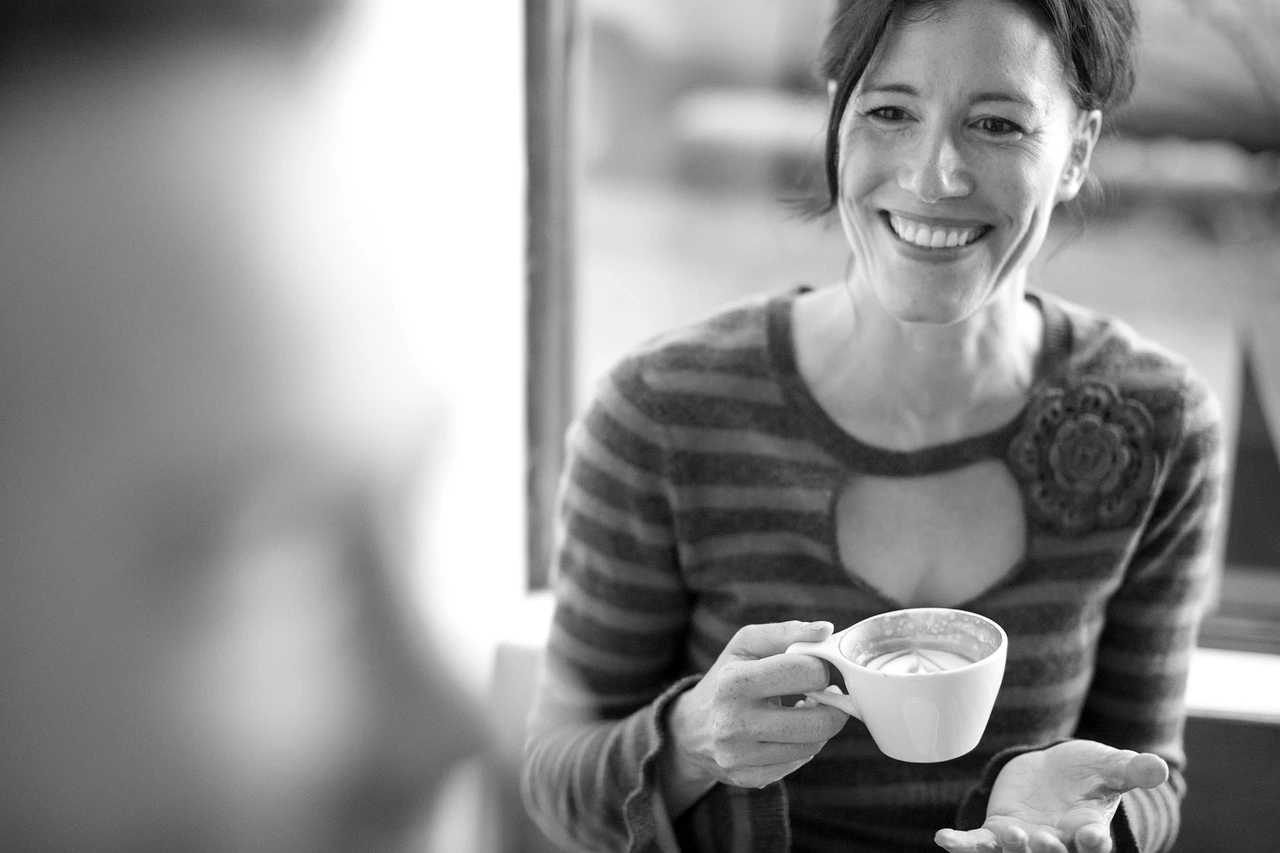 Woman relaxing and practicing wellness habits