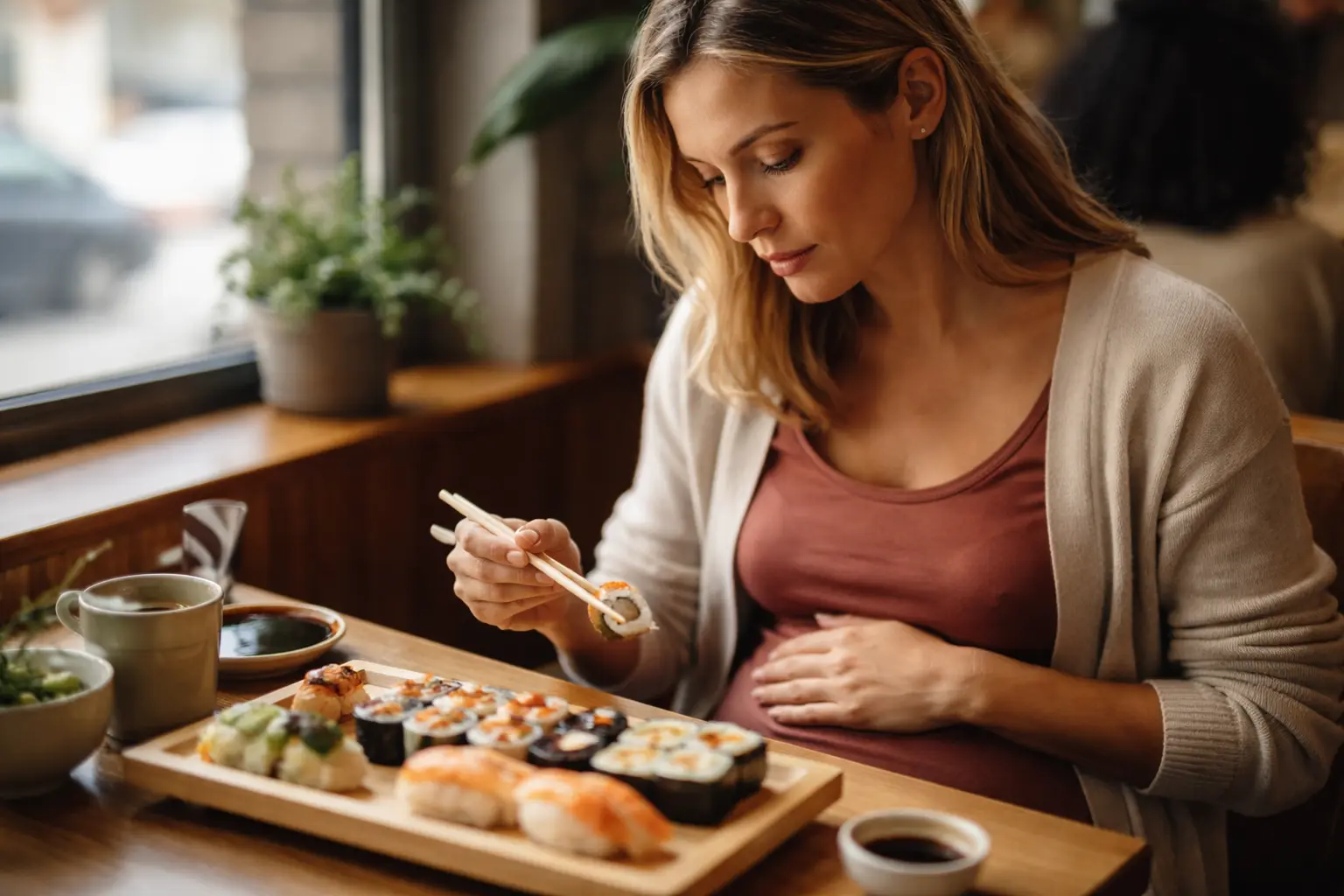 Which sushi options are safer during pregnancy